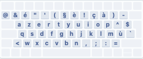 Clavier Azerty Mac